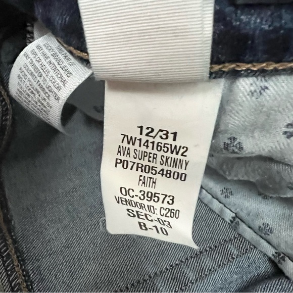 Lucky Brand Ava Super Skinny Jeans Size 12 / 31 - Picture 9 of 14